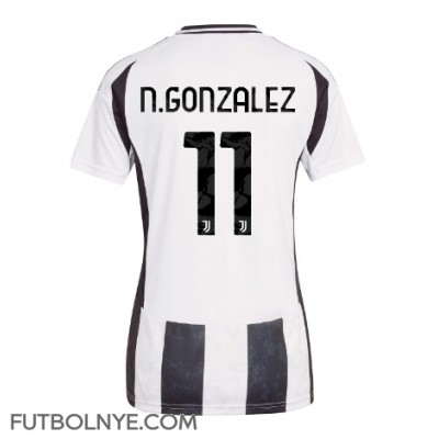 Camiseta Juventus Nicolas Gonzalez #11 Primera Equipación para mujer 2024-25 manga corta Camiseta Juventus Nicolas Gonzalez #11 Primera Equipación para mujer 2024-25 manga corta